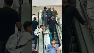 funny escalator comedy escalatorgirl fun bollywood love [upl. by Igenia]