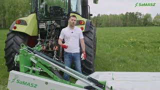 How to set up SaMASZ KDT 300 rear disc mower [upl. by Iaka]