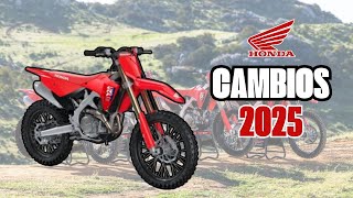 Diferencias Entre Las Nuevas HONDA CRF Para 2025 [upl. by Evanthe]