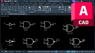 Comment Dessiner Les Circuits Logiques Sur AutoCAD [upl. by Oni]