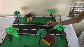 PIEZOELECTRICITY  PIEZOELECTRIC ROAD  SCIENCE PROJECT  PHYSICS  BY CUHSS STUDENTS  2020 [upl. by Thayer]