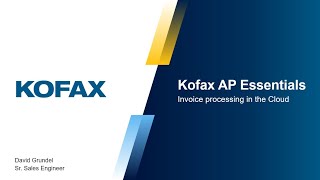 Tungsten Automation Kofax ReadSoft AP Essentials Extended Demo [upl. by Krahling]