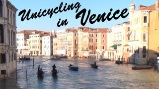 Unicycling in Venice [upl. by Nashoma304]