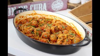 Pasta amp Risotto Tagliatelle met gehaktballetjes en geroosterde paprika [upl. by Teriann]