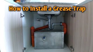 DIY  How to install a Grease Trap [upl. by Ymij]