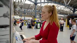 Freya Ridings  Lost Without You Live at Dublins Heuston Station [upl. by Nanyk488]