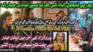 Kali Kali Zulfon Ke  Bilo Ni Tera Laal Ghagra  Rj Zeeshan Haider live sufi night  Qawali Event [upl. by Jarlathus]