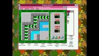 Chips Challenge on Windows 31  Oh the Memories [upl. by Nicolle302]