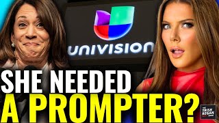 Univision RESPONDS to TELEPROMPTER Allegations at Kamala’s Town Hall [upl. by Dalli261]