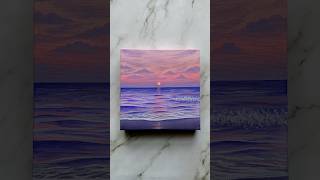 dreamy seascape 🌊🐚💕 art painting seascape artist shorts [upl. by Adnohsad]