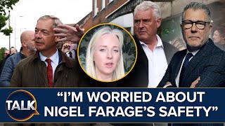 “I’m Worried About Nigel Farage’s Safety”  Man Arrested For Throwing Cement At Reform UK Leader [upl. by Campney]