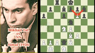 Mikhail Tal sacrificed his queen and minor pieces in order to promote a pawn [upl. by Myrwyn]