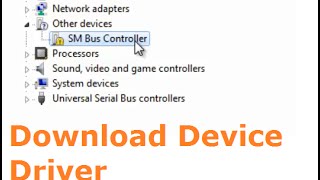 How to fix Other devices SM BUS Controller Device Driver problem in Windows 7 [upl. by Nevyar961]