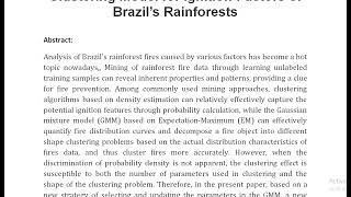 A Principal Component Analysis Boosted Dynamic Gaussian Mixture Clustering Model for Ignition Factor [upl. by Enyluqcaj]