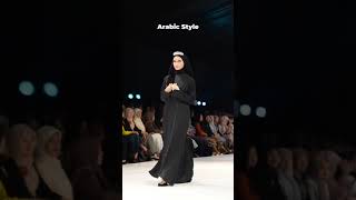 Muslim women fashionable Abaya outfit in Arabic style muslimah hijab abaya trending [upl. by Intyrb]