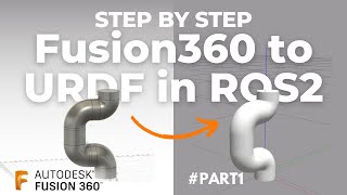 ArmBot Fusion360 to URDF in ROS2  Part 1 [upl. by Aerdnek416]