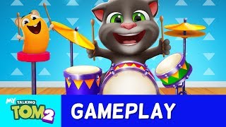 🥁 NEW DRUM SET in My Talking Tom 2 Grand Concert [upl. by Popelka389]