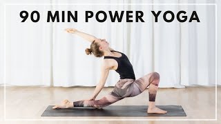 Yoga 90 Min  Power Yoga Workout  Yoga für Fortgeschrittene [upl. by Ahsienauq]