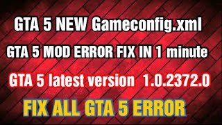 gta 5 latest vrsion 1023720 mod error fix epic games [upl. by Huey]