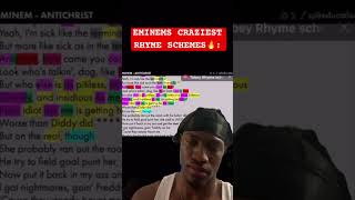 Eminem Best Rhyme Schemes Part 1 rap hiphop [upl. by Marcy511]