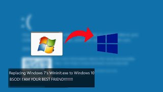 Swapping wininitexe from Windows 7 to Windows 10 [upl. by Aihsia]