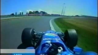 F1 French GP MagnyCours 2001 Qualifying  Jean Alesi Onboard amp Spin [upl. by Ahtnams]