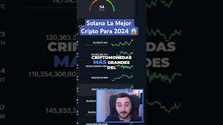 Solana La Mejor Cripto Para 2024 😱 solana sol cripto criptomoneda [upl. by Yahsal340]