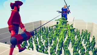 WHO CAN SURVIVE ZOMBIE PIT  HARPOONER  TABS Totally Accurate Battle Simulator [upl. by Placeeda840]