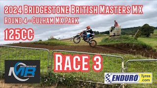 Bridgestone British Masters MX 2024 Round 4 Culham MX Park 125cc Race 3 [upl. by Mundford]