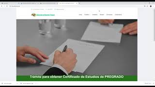 15022021 Trámite para obtener el Certificado de Estudios de Pregrado [upl. by Eeliah]