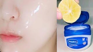 Vaseline and lemon for skin whitening  Vaseline and lemon  How to apply vaseline and lemon on face [upl. by Gettings]