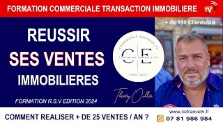 CRÉER UNE AGENCE IMMOBILIÈRE OU DEVENIR MANDATAIRE  Formation RSV [upl. by Ressan]