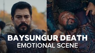 Baysungur death with flashback  death scene heartbreaking I Aadat instrumental Kurulus osman [upl. by Bergin342]