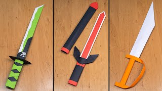 03 Easy Origami Ninja Sword Katana [upl. by Jard]