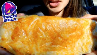 ASMR EATING TACO BELL CAR MUKBANG DOUBLE GRILLED CHEESE BURRITO REAL SOUND 먹방 TWILIGHT SHOW [upl. by Danzig236]