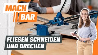 Fliesen schneiden und brechen  OBI [upl. by Oakleil]