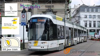 De Lijn Hoppin Regio OostVlaanderen 150 Jaar Trams Gent België 150 Years of Trams in Ghent Belgium [upl. by Solita]