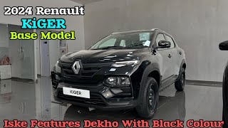 Renault KiGER RXE Black Colour ❤️ Renault KiGER Base Model 2024 [upl. by Marciano416]