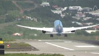 Crazy Steep St Maarten SXM 787 Dreamliner Takeoff [upl. by Kirsti162]