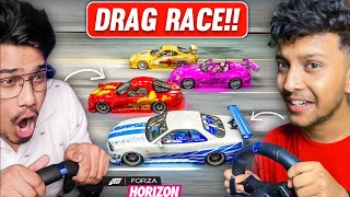 FINALLY NotGamerFleet Vs DattraxGaming DRAG RACE😱 FORZA HORIZON 5 [upl. by Atiek]