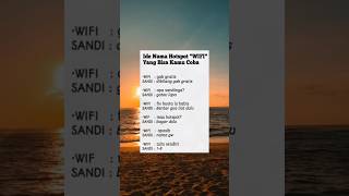 Ide nama hotspot yg bikin esmosi davidtutorial8155official shortsviral memes shorts [upl. by Snook]