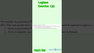 Exercice 133 Logique 1BACSM Maths [upl. by Roosevelt941]