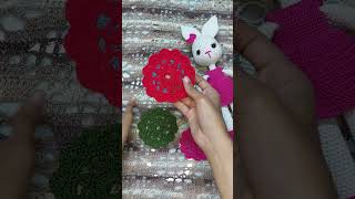 easy coaster crochet ❤🌸🌸 music crochet crochetcoaster explore اكسبلور crochett [upl. by Nyberg225]