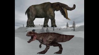 Carnivores Far North PlatybelodonCryolophosaurus Test [upl. by Ping539]