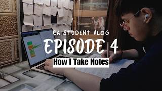 Study with me  How I take Notes  CA Student VLOG 4 [upl. by Arym]