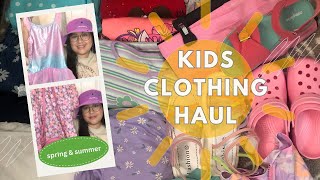 Kids Spring amp SUMMER Clothing Haul 2024  Affordable Wardrobe☀️ The Childrens Place Walmart HampM [upl. by Buerger]