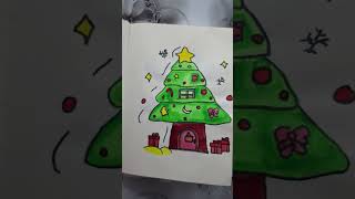 EASY Sketches One Girl Sit Front Of The SunOne Girl In HatCrismistmas TreeOne Girl Wear Colourful [upl. by Eatton]