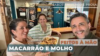 MACARRÃO CASEIRO DE FAMÍLIA BÔNUS antepastos e bolo americano de cenoura receita prosa cozinha [upl. by Reniar991]