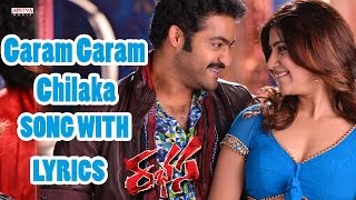 Garam Garam Song With Lyrics  Rabasa Songs  Jr NTR Samantha Pranitha  Aditya Music Tellugu [upl. by Jeffie]