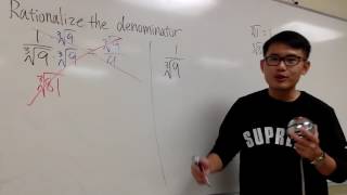 Rationalize the denominator with cube root Q15 [upl. by Clayborn]